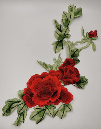 3-D Ornament für Tribal- oder Bauchtanzkostüm "Rose"